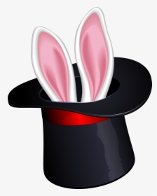 Transparent Rabbits Clipart - Clip Art Rabbit In Hat, HD Png Download, Transparent PNG