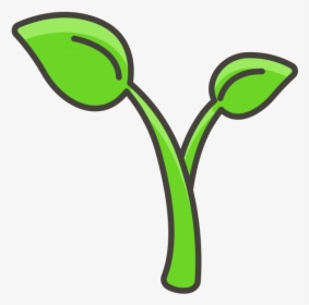 Seedling Emoji Icon - Seedling Emoji, HD Png Download, Transparent PNG