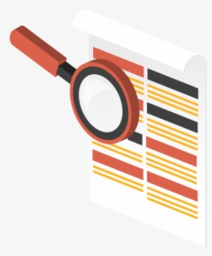 A Magnifying Glass Over Piece Of Paper - Circle, HD Png Download, Transparent PNG