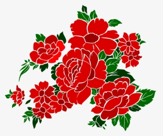 Vintage Flowers Rose 4 Clip Arts - Rose, HD Png Download, Transparent PNG
