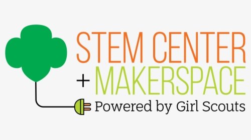 Stem Center-makerspace Logo Cmyk - Girl Scouts Stem Center, HD Png Download, Transparent PNG