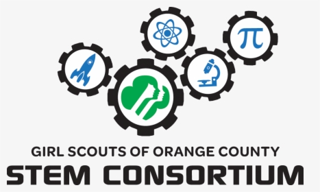 Consortium Logo Clr - Girl Scouts Stem Logo, HD Png Download, Transparent PNG