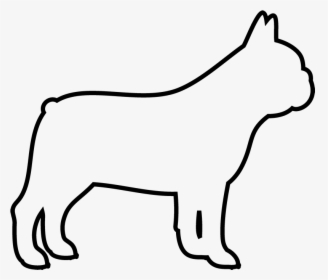 Dog Outlines French Bulldog, HD Png Download, Transparent PNG