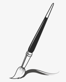 Angle,material,line - Paint Brush Graphic, HD Png Download, Transparent PNG