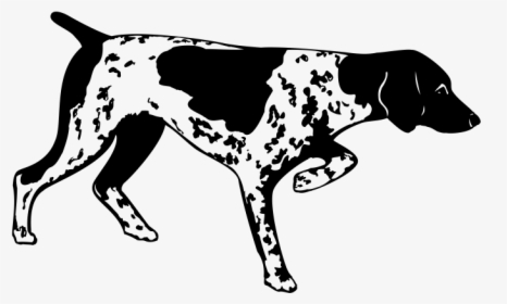 Dog Clipart Gsp Pointer Silhouette - Bird Dog Silhouette Png, Transparent Png, Transparent PNG