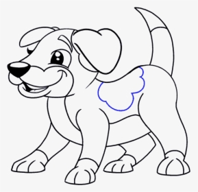 Clip Art How To Draw A - Draw Dog Images Cartoon, HD Png Download, Transparent PNG