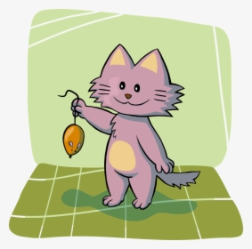Cat-1456741 1280 - Cute Cartoon Cat Catching Mouse, HD Png Download, Transparent PNG