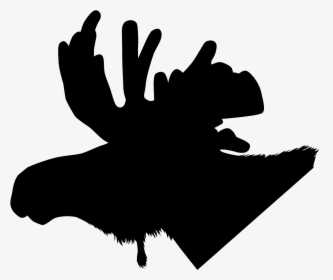 Moose Head Silhouette Vector, HD Png Download, Transparent PNG