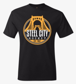 Fan Apparel Penguins Steel City Hockey Black T Shirt - Becky Lynch New Shirts, HD Png Download, Transparent PNG