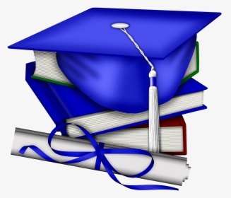 Blue And White Graduation Cap, HD Png Download, Transparent PNG