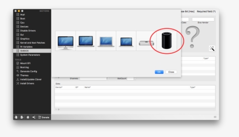 Mac Model - Clover Configurator Drop Tables, HD Png Download, Transparent PNG