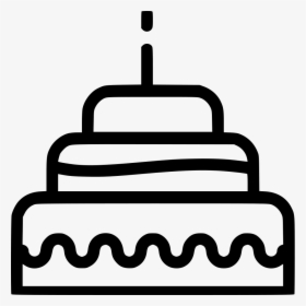 Transparent Birthday Cake Icon Png - Birthday Cake Outline Png, Png Download, Transparent PNG
