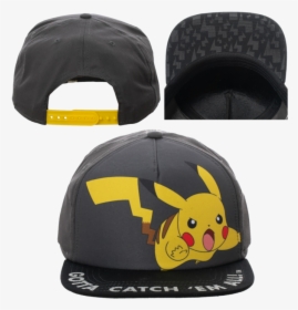 Youth Pokemon Pikachu Snapback - Baseball Cap, HD Png Download, Transparent PNG