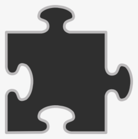 Gray Puzzle Piece Png, Transparent Png, Transparent PNG