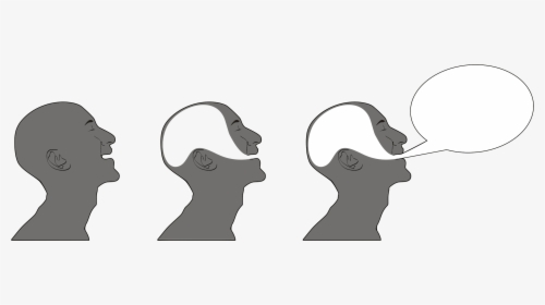 Three Men And A Speech Bubble Clip Arts - Practicing Pronunciation, HD Png Download, Transparent PNG