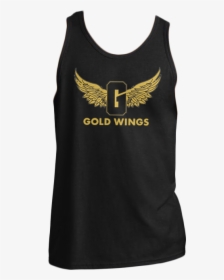 Image Of Black Heir Gold Wings Tank Top - Active Tank, HD Png Download, Transparent PNG