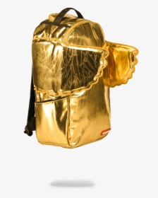 Sprayground Gold Wings Backpack, HD Png Download, Transparent PNG