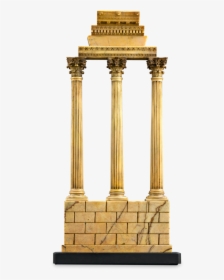 Grand Tour Souvenir Temple Of Castor And Pollux - Column, HD Png Download, Transparent PNG