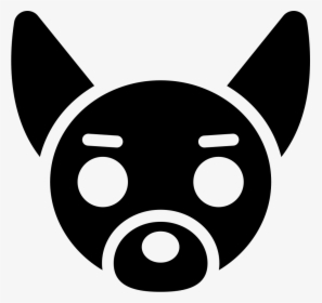 Dog With Big And Pointy Ears - Black Dog Ears Clipart, HD Png Download, Transparent PNG