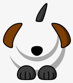 Dog Black Brown Ears Svg Clip Arts - Dog Paw Cartoon Png, Transparent Png, Transparent PNG