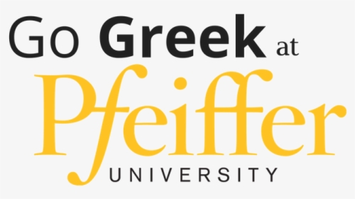 Pfeiffer Go Greek Logo - Pfeiffer University Png, Transparent Png, Transparent PNG