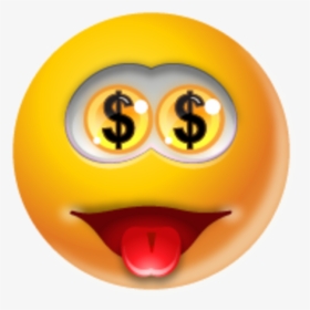 Emoticon Money Icon Free - Smiley, HD Png Download, Transparent PNG