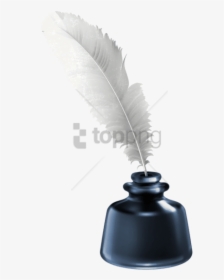 Writing Instrument Accessory - Ink Pot And Quill, HD Png Download, Transparent PNG