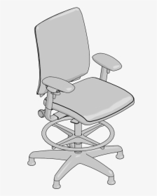 Transparent Desk Chair Clipart - Office Chair, HD Png Download, Transparent PNG