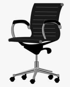 Office Chair Gray Scale - Office Chair Clipart, HD Png Download, Transparent PNG
