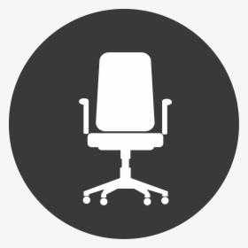 Office Chair Icon White , Png Download - Black Number 1 Icon, Transparent Png, Transparent PNG
