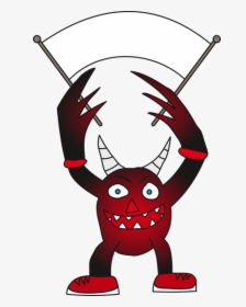 Monster, Demon, Teeth, Horns, Devil, Black, Red - Devil, HD Png Download, Transparent PNG