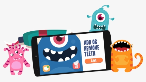 Transparent Kids Brushing Teeth Clipart - Cartoon, HD Png Download, Transparent PNG