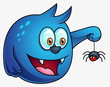 Blue Halloween Monster Clipart - Halloween Monster Clipart, HD Png Download, Transparent PNG