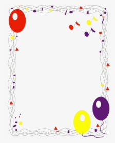 Colorful Flower Frames And Borders Download - Birthday Border Frame, HD Png Download, Transparent PNG