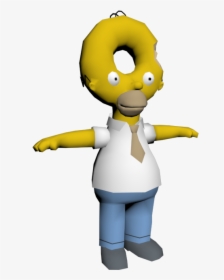 Homer Donut Png - T Pose Meme, Transparent Png, Transparent PNG