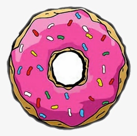 Rosquilla Dona Food Homer Homerosimpson Freetoedit - Pink Donuts Cartoon, HD Png Download, Transparent PNG