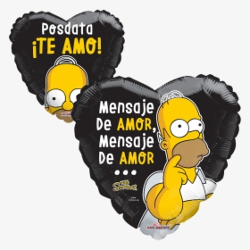 Homero Posdata Te Amo Clipart , Png Download - Red Heart, Transparent Png, Transparent PNG