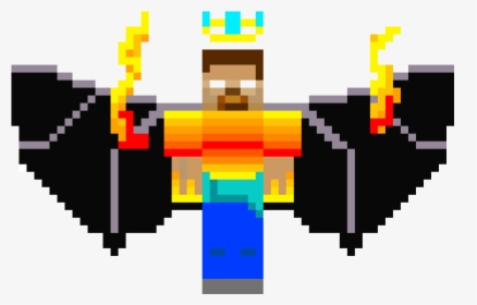 Pixel Art Minecraft Herobrine, HD Png Download, Transparent PNG