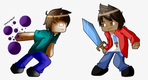 Transparent Herobrine Png - Фотки Херобрин И Стив, Png Download, Transparent PNG