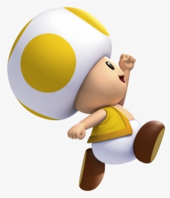 Yellow Toad - Mario Yellow Toad, HD Png Download, Transparent PNG