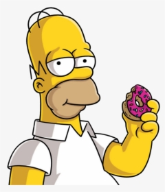 #homer #homero #homersimpson #homersimpsons #homerosimpson - Simpsons Eating A Donut, HD Png Download, Transparent PNG