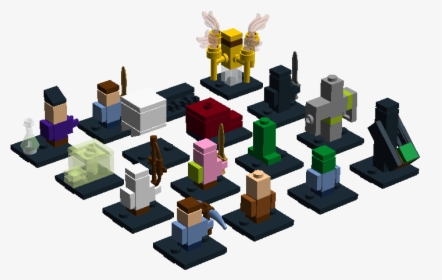 Transparent Minecraft Herobrine Png - Lego Micro Minecraft Custom, Png Download, Transparent PNG