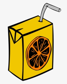 Cartoon Orange Juice Box, HD Png Download, Transparent PNG