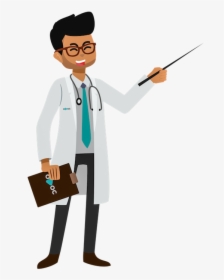 Doctor Pointing Clipart, HD Png Download, Transparent PNG