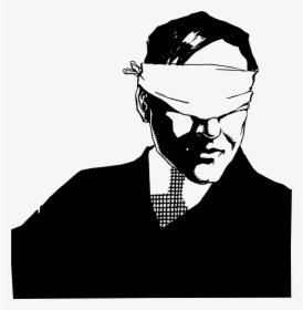 Blindfolded Man - Blindfolded Png, Transparent Png, Transparent PNG