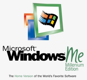 Windows 98 Png - Windows Millennium Edition Logo, Transparent Png, Transparent PNG
