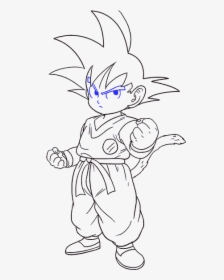 How To Draw Goku - Drawing Pictures Of Goku, HD Png Download, Transparent PNG