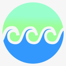 Waves, Gradient, Beach, Water, Logo, Surf, Surfing - Logo Ombak, HD Png Download, Transparent PNG