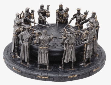 Knights Of The Round Table Statue - Knight In The Table, HD Png Download, Transparent PNG