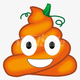 Pumpkin Poo Emoji Stock Transfer - Clipart Halloween Poop Emoji, HD Png Download, Transparent PNG